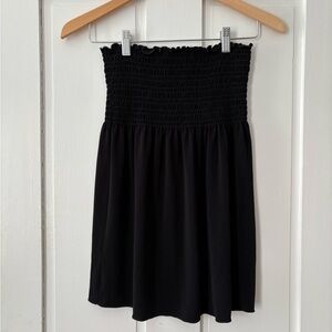 Vintage A Byer Smocked Babydoll Strapless Top